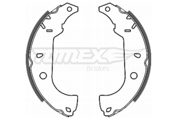 Sada brzdových čeľustí TOMEX Brakes